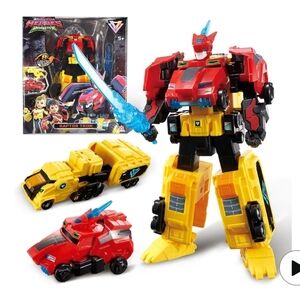 New QUANTUM HEROES DINOSTER Transforming Toys, 2-in-1 Transforming Robot Raptor